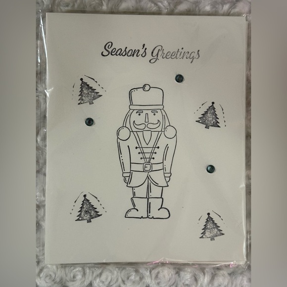Season's Greetings Nutcracker and Trees Holiday Cards 6 per pack - Picture 1 of 1